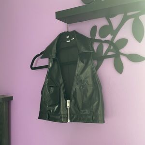 I AM GIA Leather Top